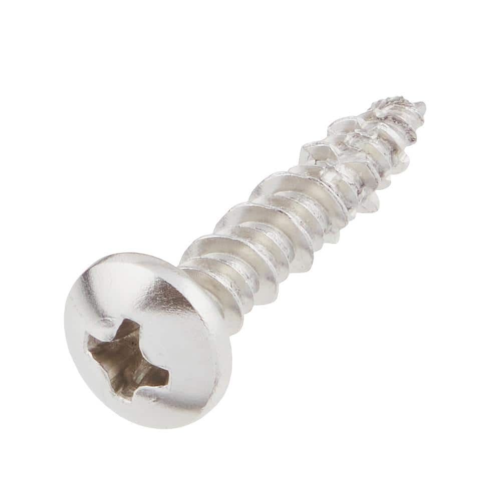 DECKMATE Marine Grade Stainless Steel #10 X 1 in. Pan Head Phillips Screw (25 Pieces) (3)