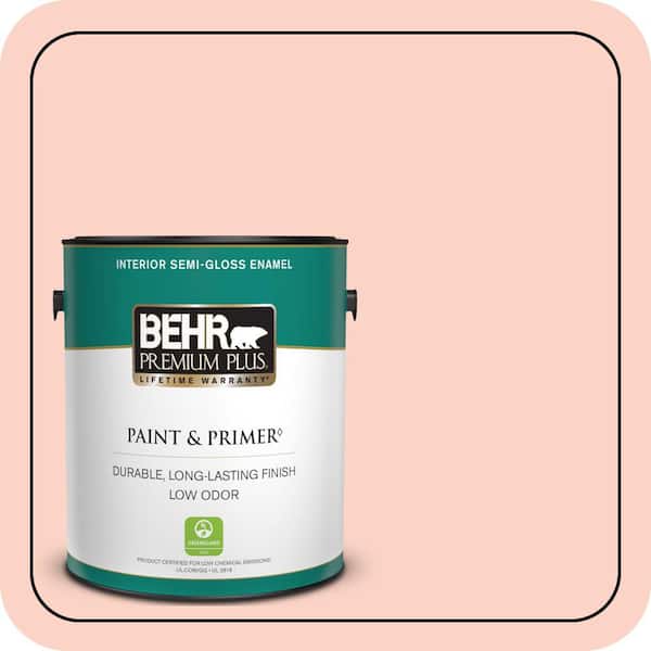 BEHR PREMIUM PLUS #200A-2 Coral Cream Enamel Low Odor & Primer (2)