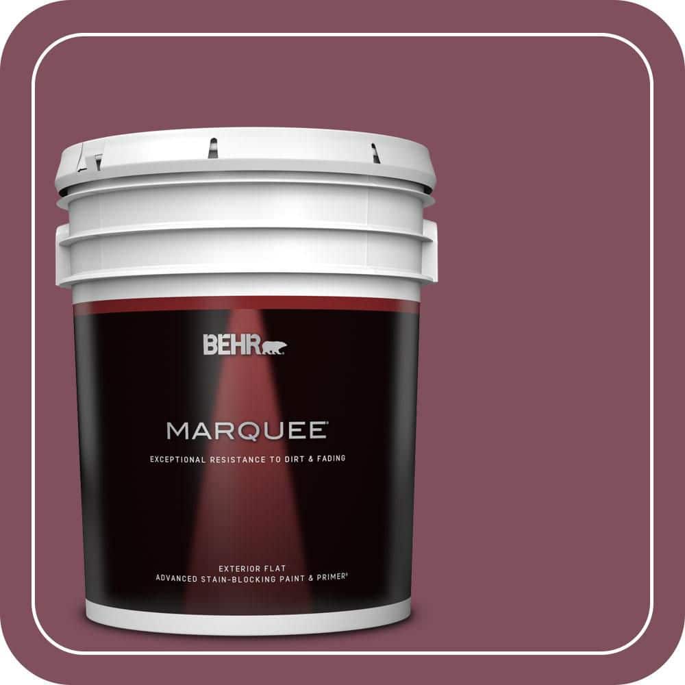 BEHR MARQUEE 5 gal. #T17-14 Artful Magenta Flat Exterior Paint & Primer (1)