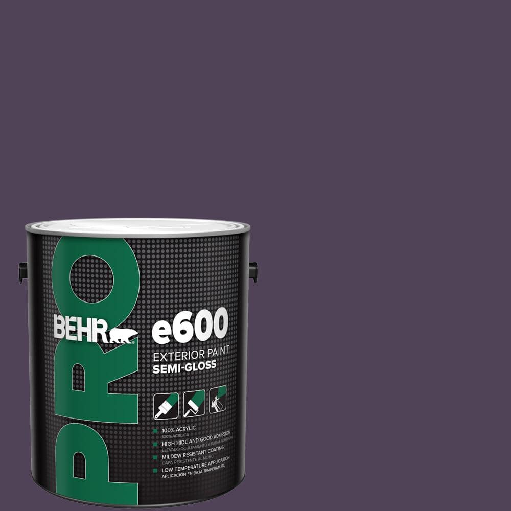 BEHR PRO 1 gal. #S-H-660 Blackberry Harvest Semi-Gloss Exterior Paint