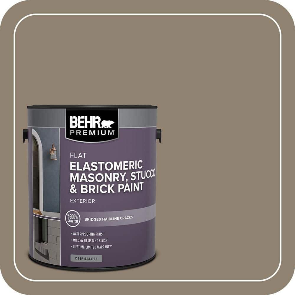 BEHR PREMIUM 5 gal. #MS-53 Woodstock Green Elastomeric Masonry, Stucco and Brick Exterior Paint (1)