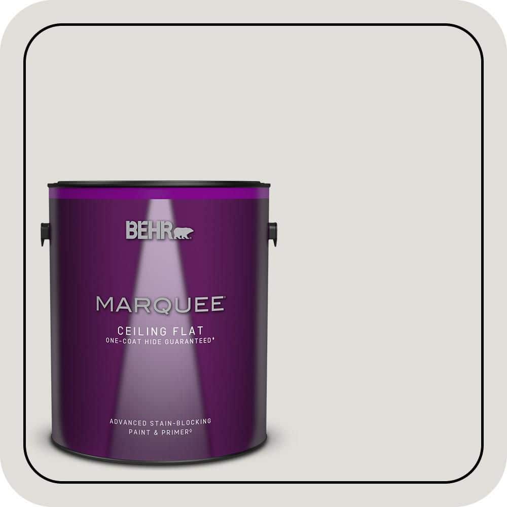 BEHR MARQUEE 1 gal. #MQ3-23 Statuesque One-Coat Hide Ceiling Flat Interior Paint & Primer