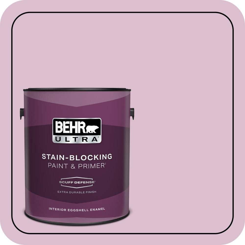 BEHR ULTRA 1 gal. #690C-3 Delicate Bloom Extra Durable Eggshell Enamel Interior Paint & Primer (1)