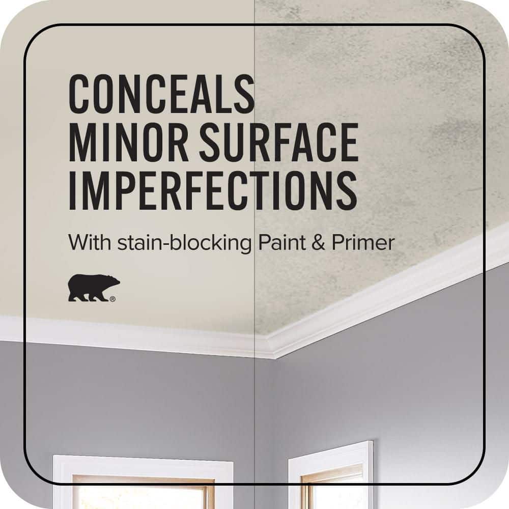 BEHR ULTRA 1 gal. #N320-2 Toasty Gray Ceiling Flat Interior Paint and Primer (4)