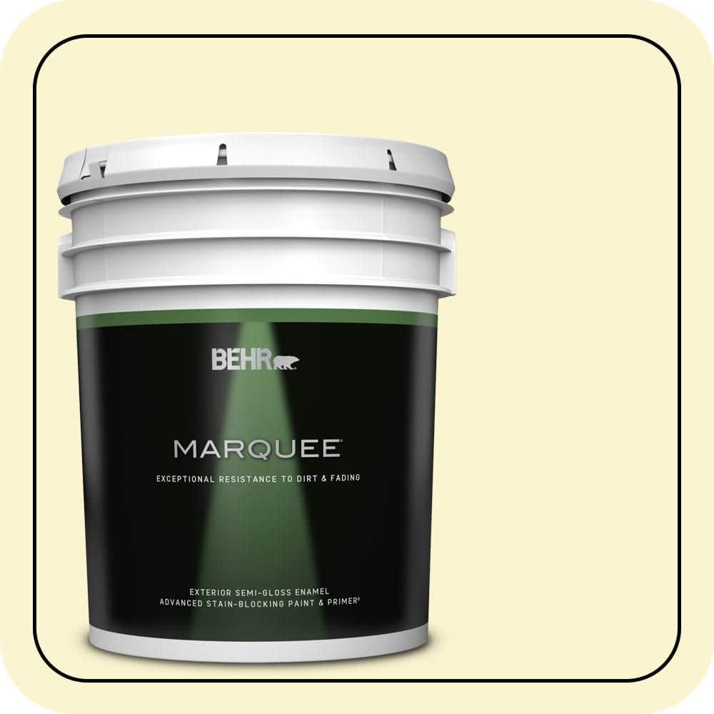 BEHR MARQUEE 5 gal. #P310-1 Effervescent Semi-Gloss Enamel Exterior Paint & Primer