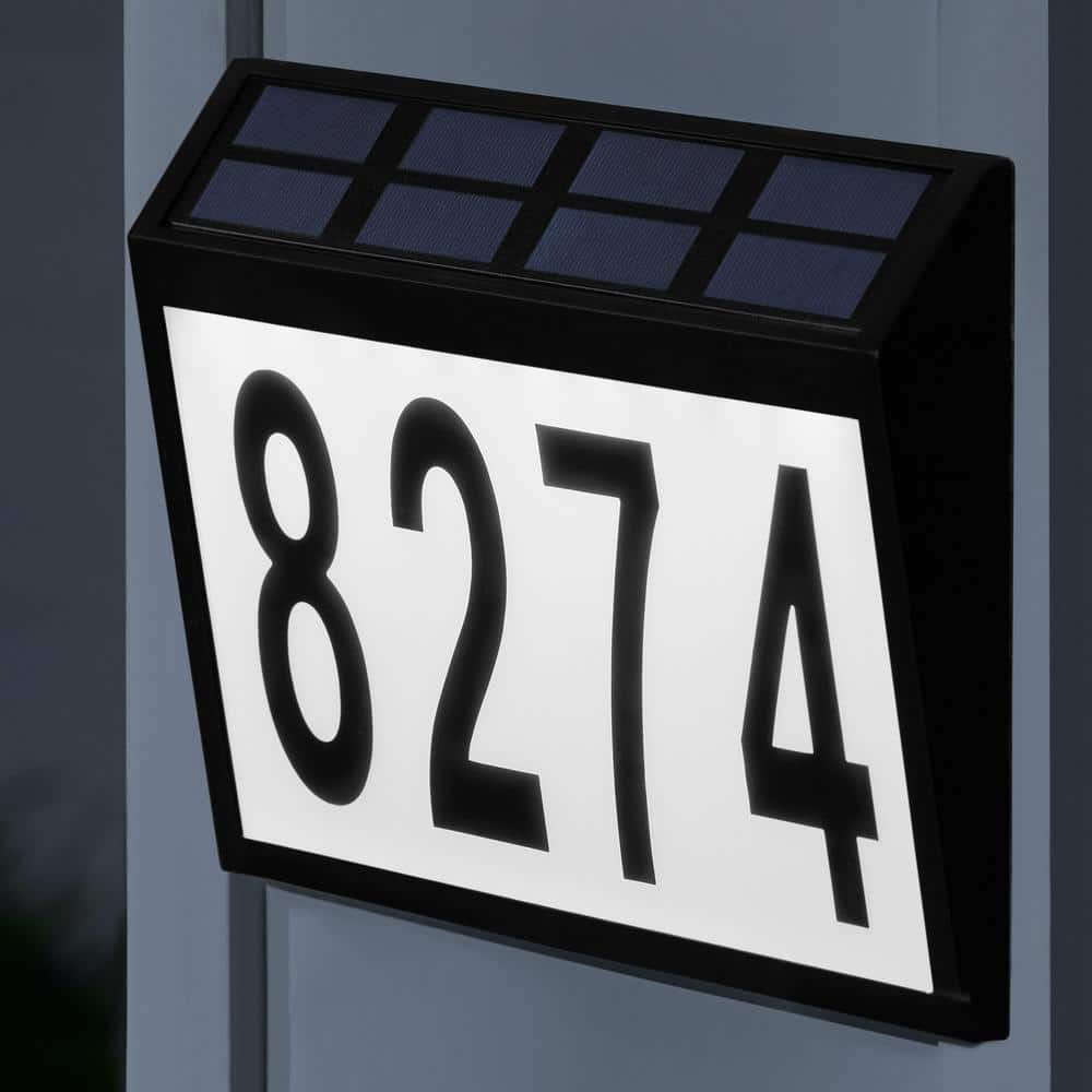 Everbilt 11 in. x 7 in. Solar Address Sign (3)