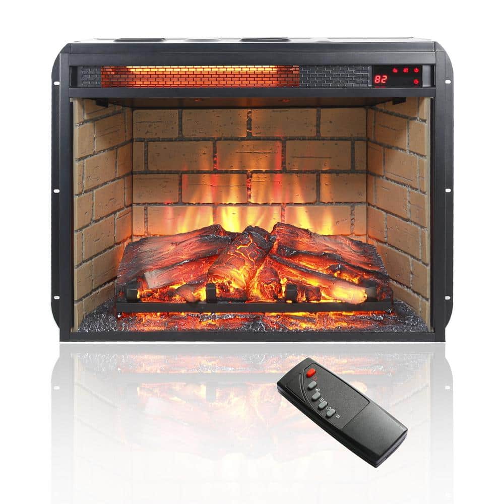 Clihome 23 in. Electric Fireplace Insert with Remote Control (1)