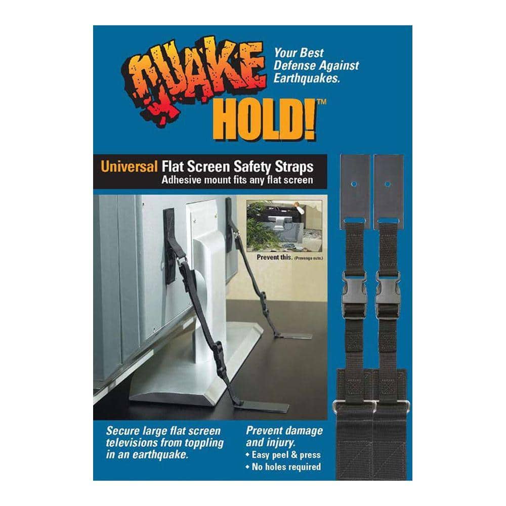 QuakeHOLD! Universal Flat-Screen Television Safety Strap