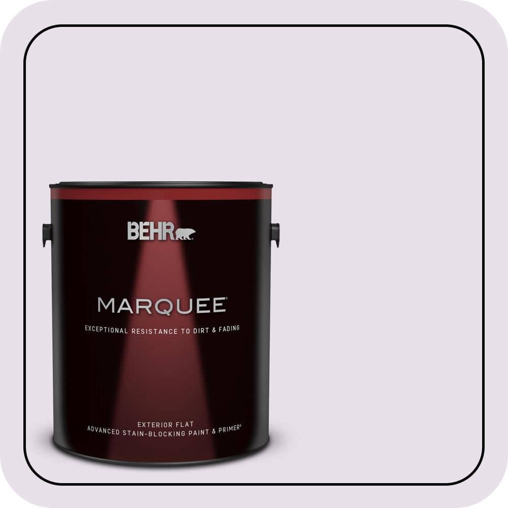 BEHR MARQUEE 1 gal. #660C-1 Bubble Bath Flat Exterior Paint & Primer