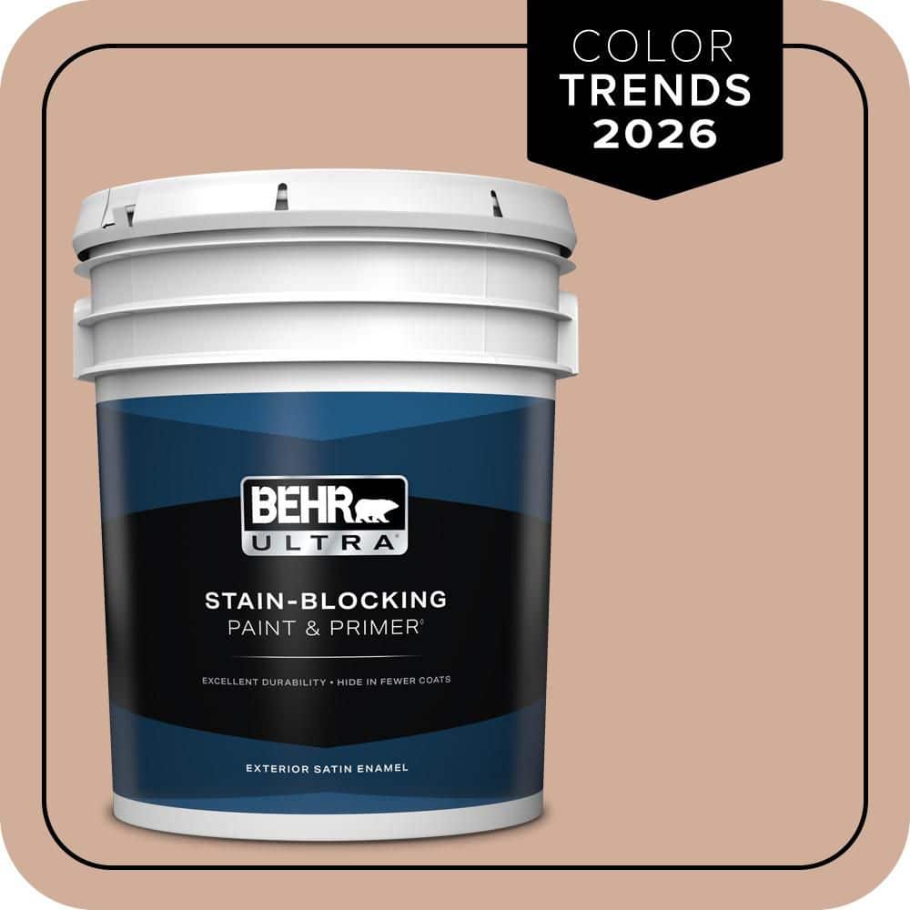 BEHR ULTRA 5 gal. #S200-3 Iced Copper Satin Enamel Exterior Paint & Primer