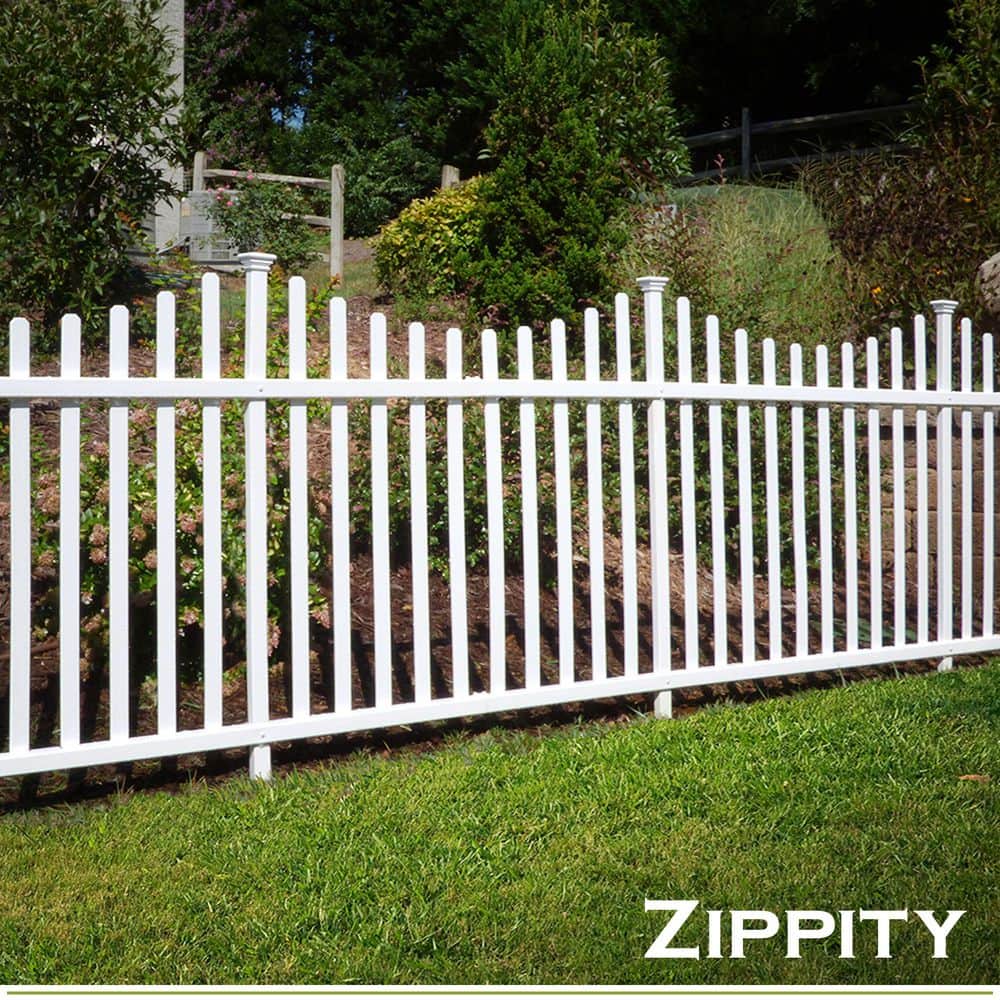 Zippity Outdoor Products 42 in. H x 92 in. W Manchester Semi-Permanent Vinyl Fence Panel Kit (2-Pack) (2)