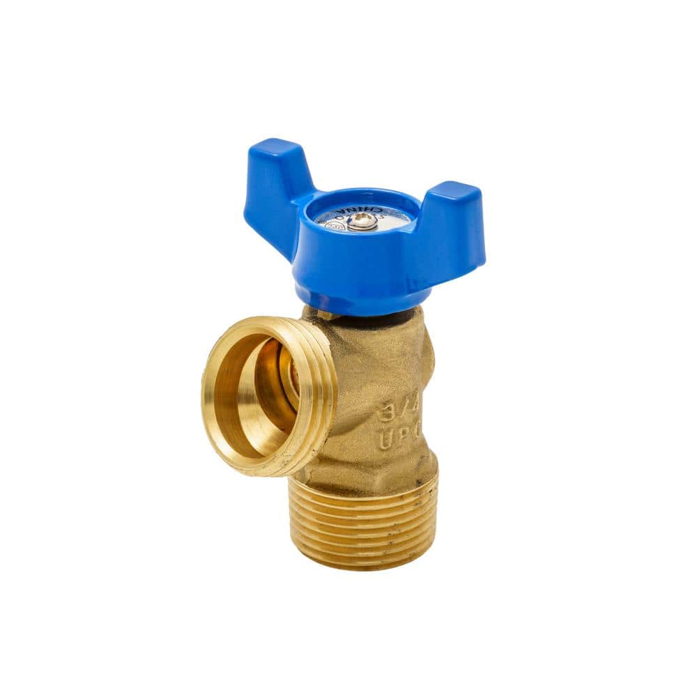Everbilt 3/4 in. x 3/4 in. MPT x MHT Brass Quarter-Turn Male Boiler Drain Valve