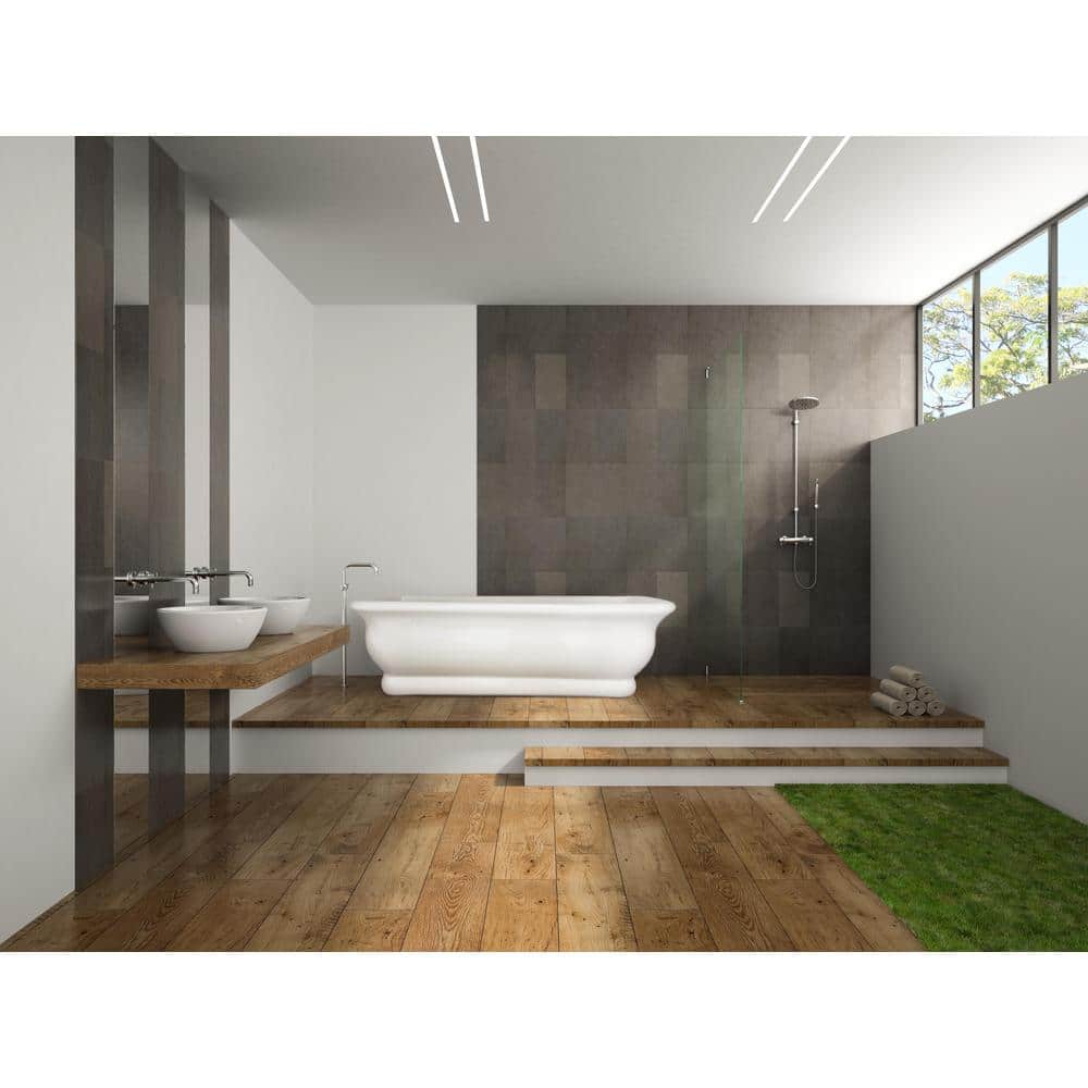 Hydro Systems Michelangelo 70 in. Acrylic Flatbottom Non-Whirlpool Bathtub in White (3)