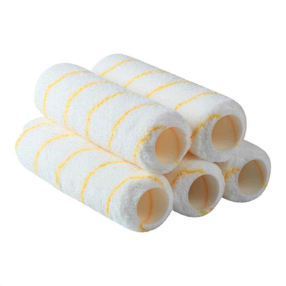 Dracelo 9 in. x 1/2 in. Standard Fabric Paint Roller Covers (5-Pack ) (1)