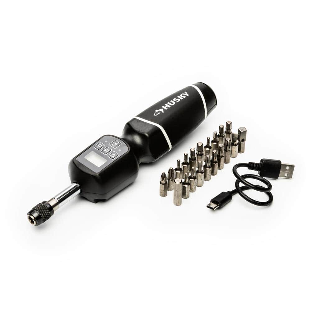 Husky 8-40 in./lbs. 1/4 in. Drive Electronic Torque Screwdriver (3)