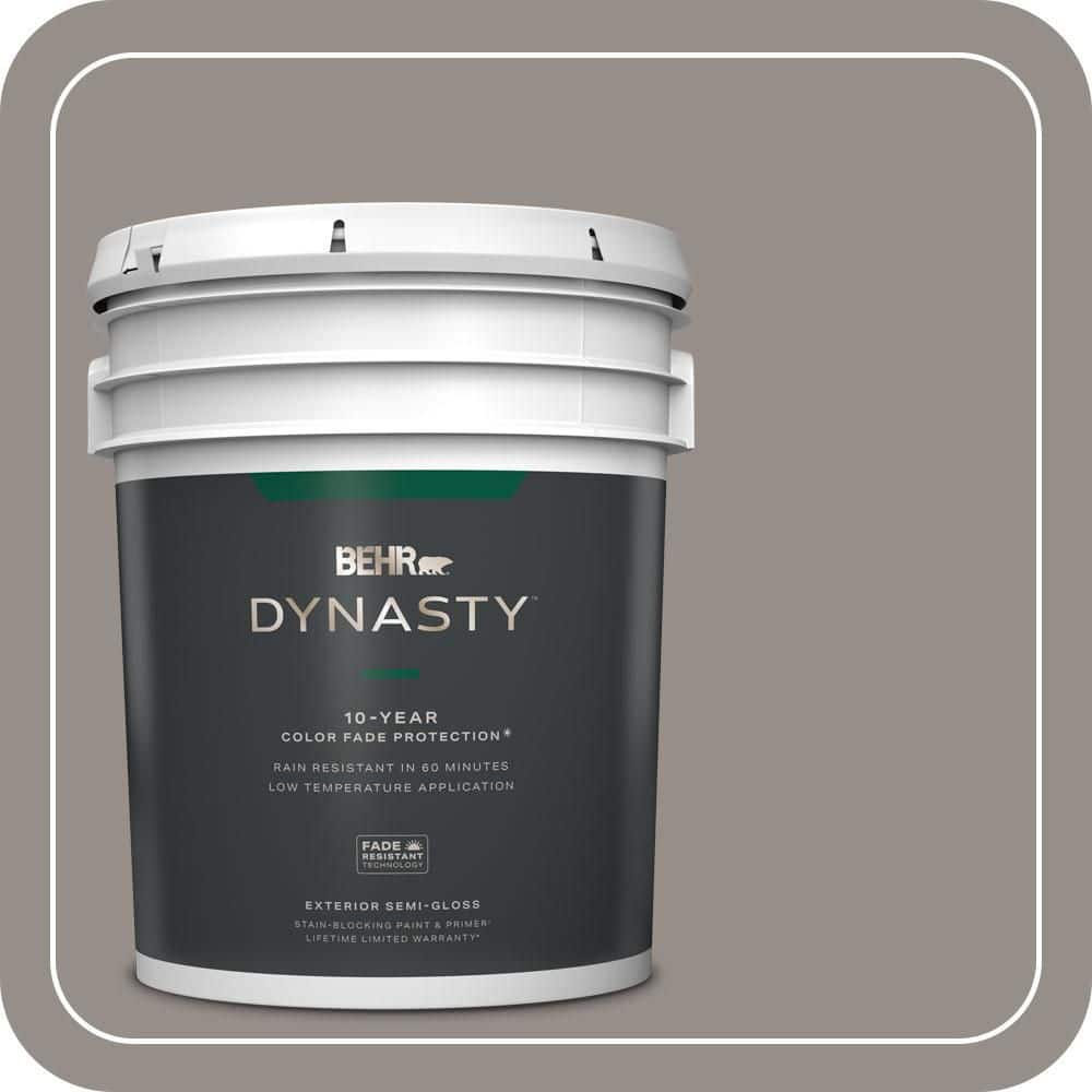 BEHR DYNASTY 5 gal. #QE-59 Water Tower Semi-Gloss Enamel Exterior Stain-Blocking Paint & Primer