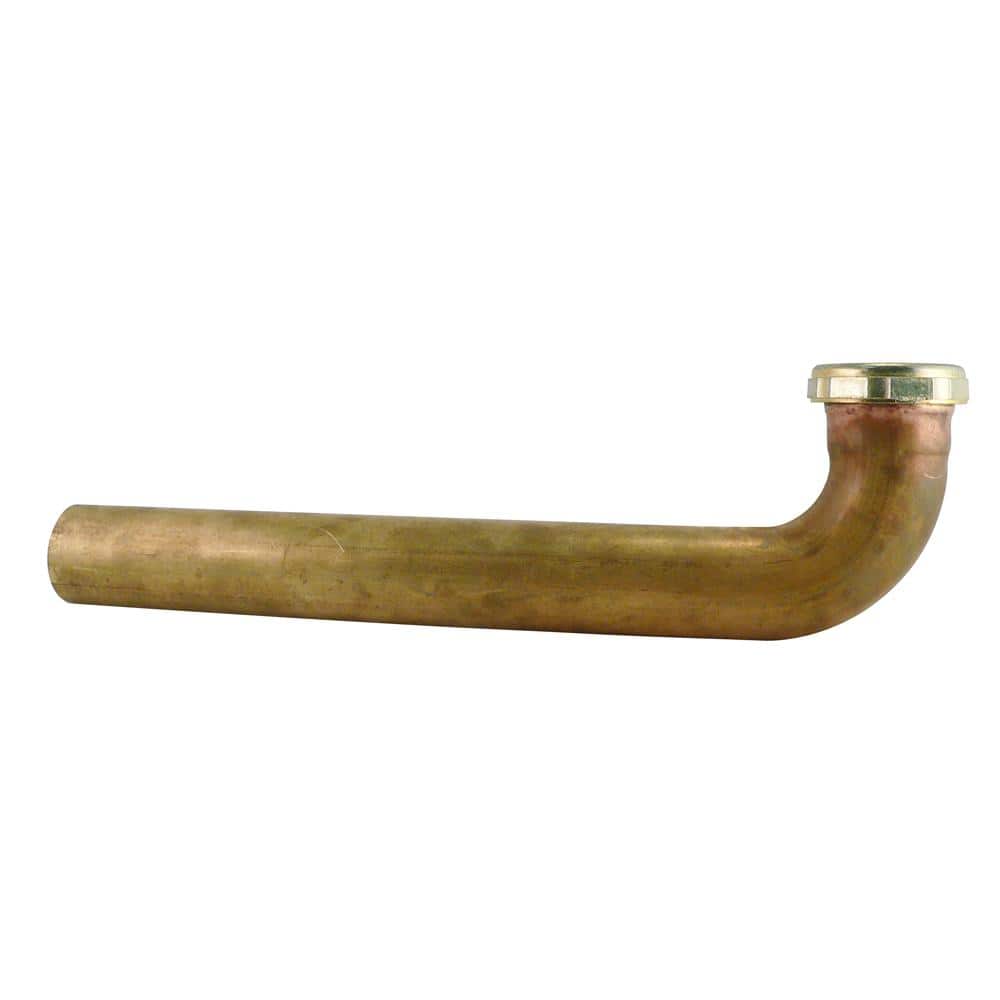 KEENEY 1-1/2 in. x 24 in. Brass Slip Joint Waste Arm, 22-Gauge Rough Brass