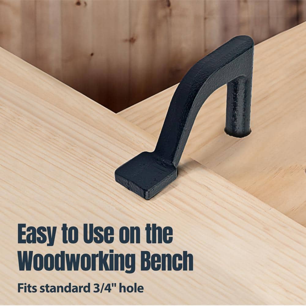 ‎POWERTEC 8 in. Workbench Holdfast Woodworking Clamps (Set of 2) (2)