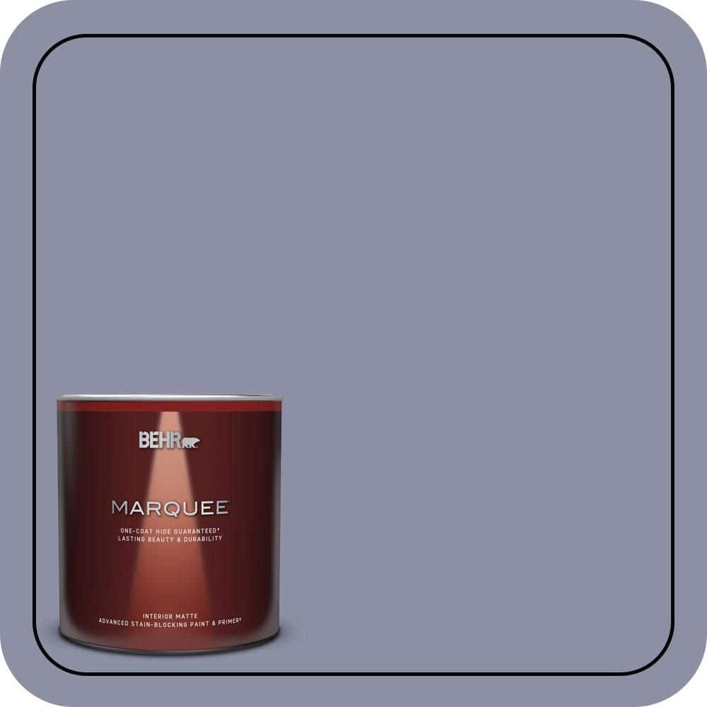 BEHR MARQUEE 1 qt. #S550-4 Camelot One-Coat Hide Matte Interior Paint & Primer
