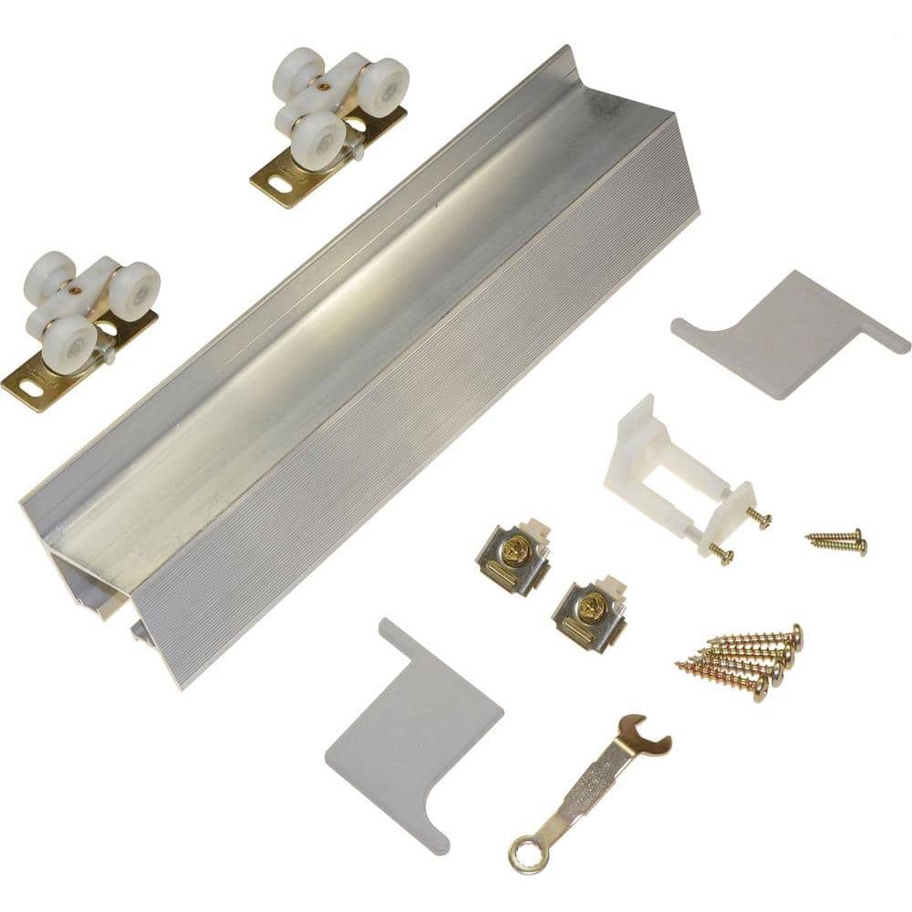 Johnson Hardware 72 in. Wall Mount (Barn Door) Track and Hardware Set