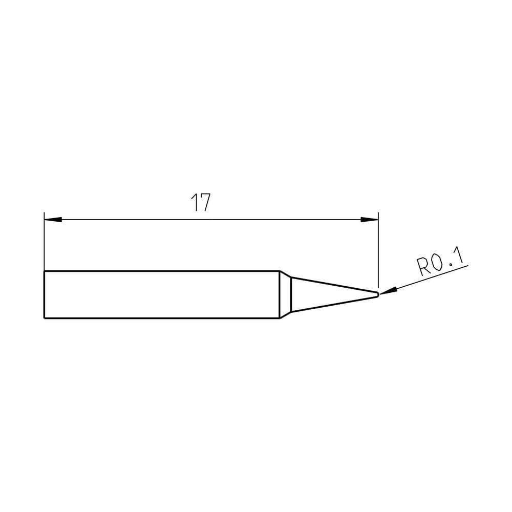 Weller RT Pico Active Soldering Tip, Conical, 0.2mm (2)