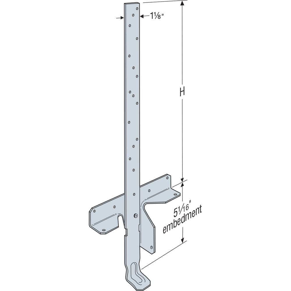 Simpson Strong-Tie HETAL 20 in. Galvanized Heavy Embedded Truss Anchor (2)