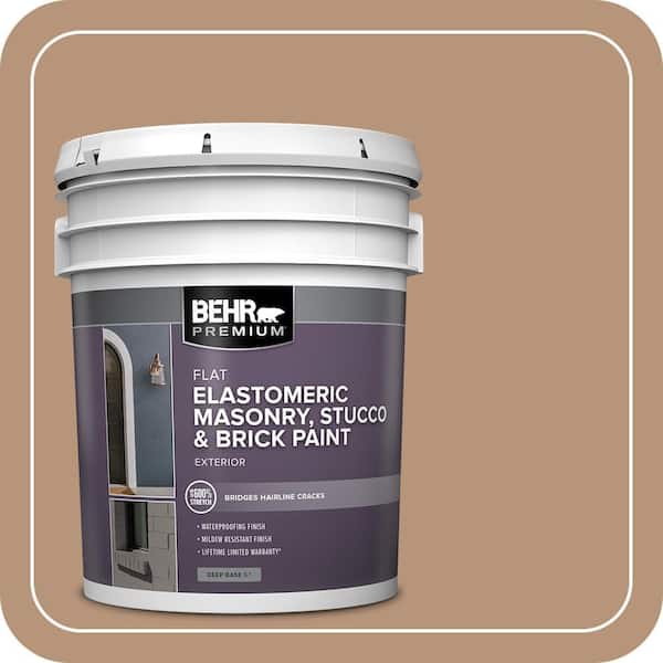 BEHR PREMIUM 5 gal. #MS-17 Tierra Elastomeric Masonry, Stucco and Brick Exterior Paint (2)