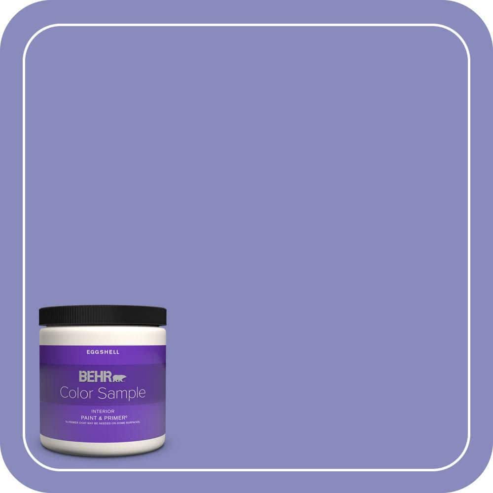 BEHR PREMIUM PLUS 8 oz. #620B-5 Pristine Petal Eggshell Enamel Interior Paint & Primer Color Sample