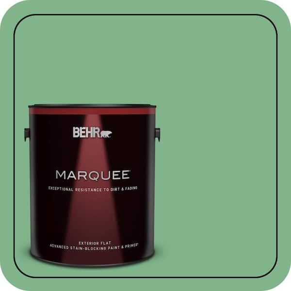 BEHR MARQUEE 1 gal. #460D-5 Tree Fern Flat Exterior Paint & Primer (2)