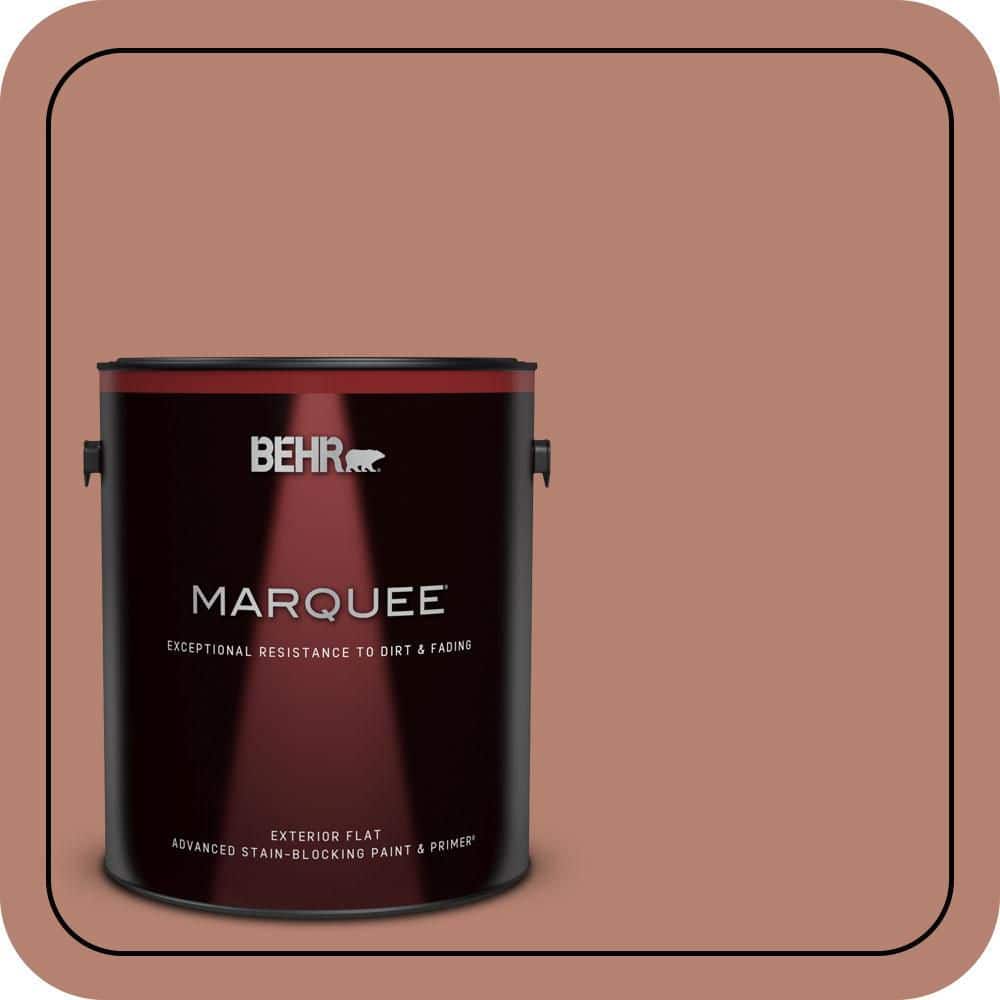 BEHR MARQUEE 1 gal. #S180-5 Auburn Glaze Flat Exterior Paint & Primer