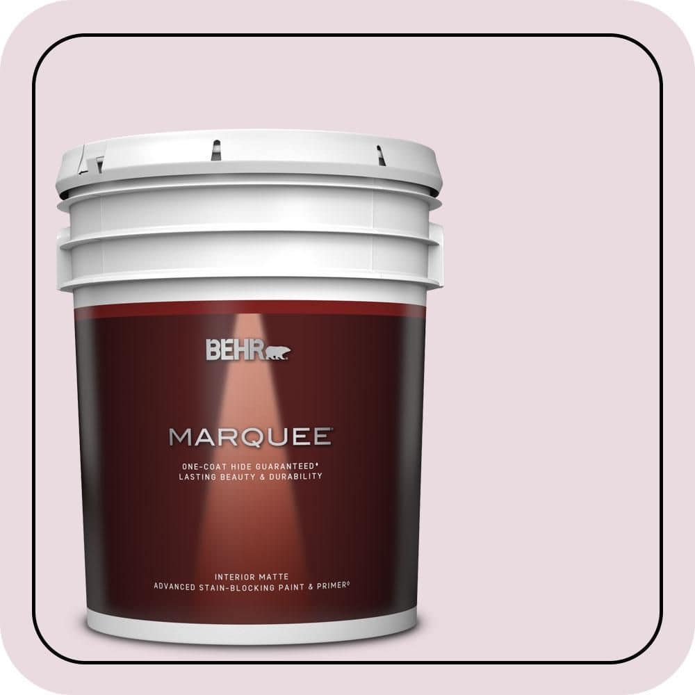 BEHR MARQUEE 5 gal. #S120-1 Wine Pairing Matte Interior Paint & Primer