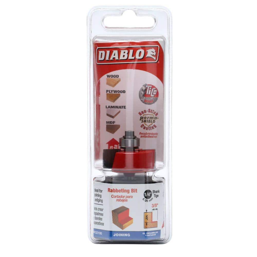 DIABLO 1/2 in. Height Rabbeting Router Bit (2)