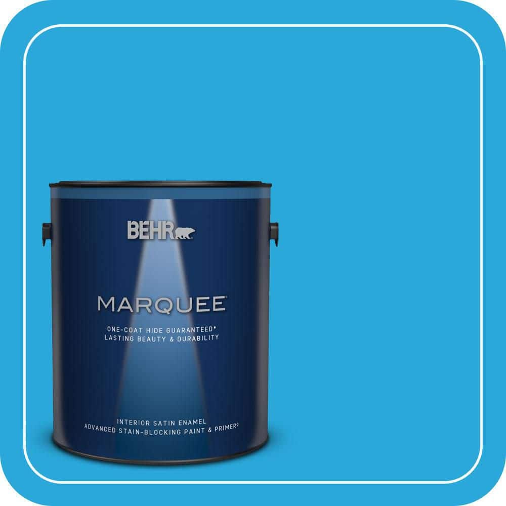 BEHR MARQUEE 1 gal. #MQ4-56 El Capitan One-Coat Hide Satin Enamel Interior Paint & Primer