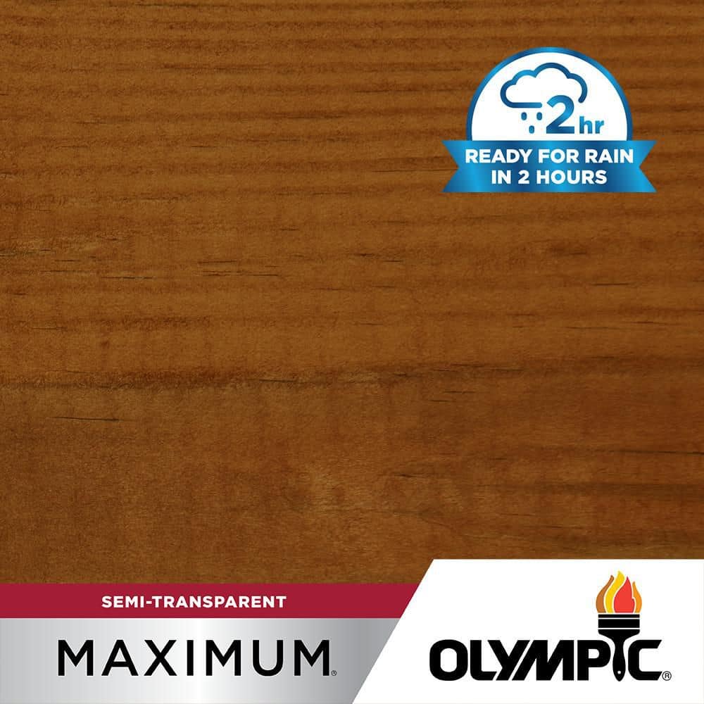 Unbranded Maximum 8 oz. ST-2003 Brick Red Semi-Transparent Exterior Stain and Sealer in 1- Low VOC