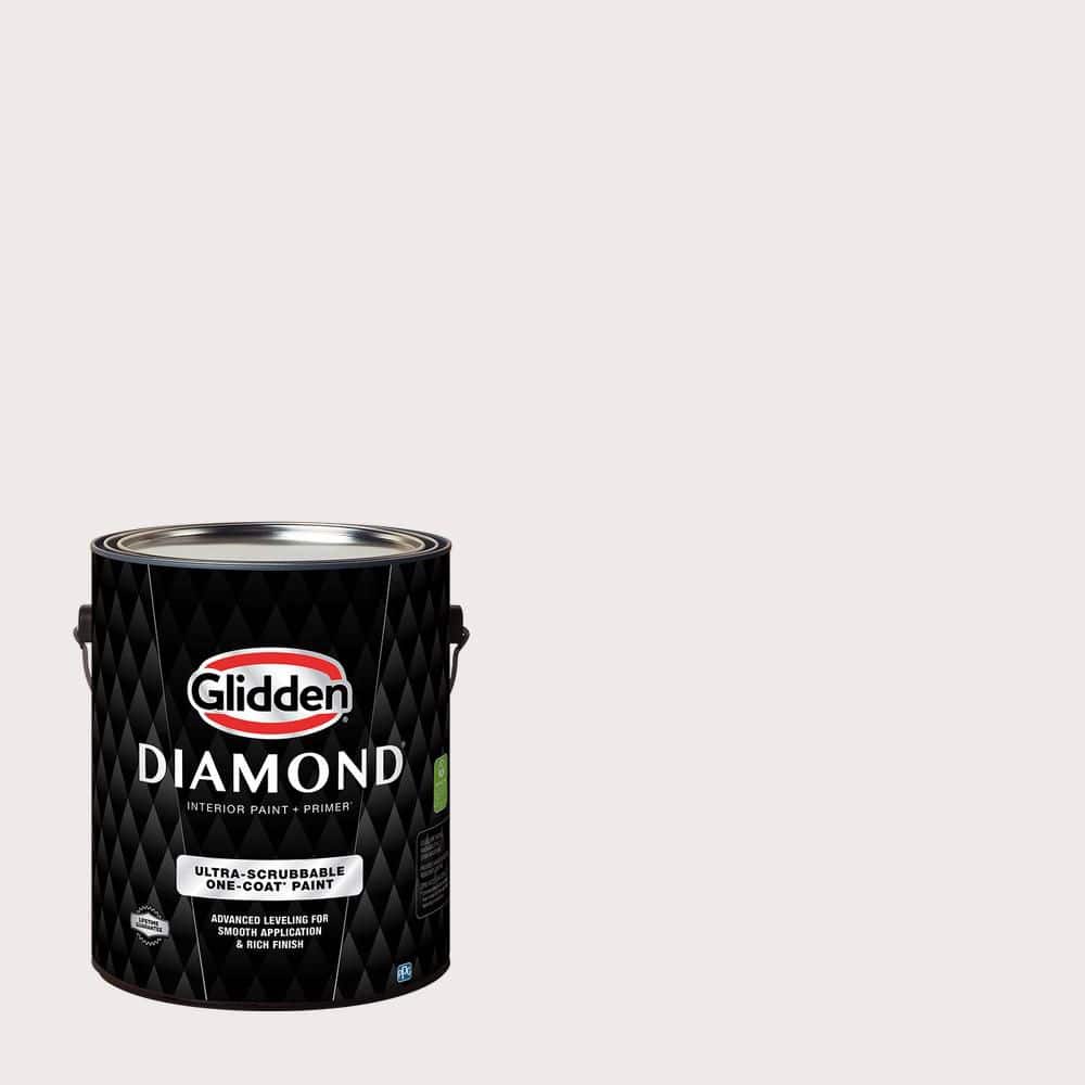 Glidden Diamond 1 gal. PPG1048-1 Lauren's Lace Eggshell Interior Paint with Primer