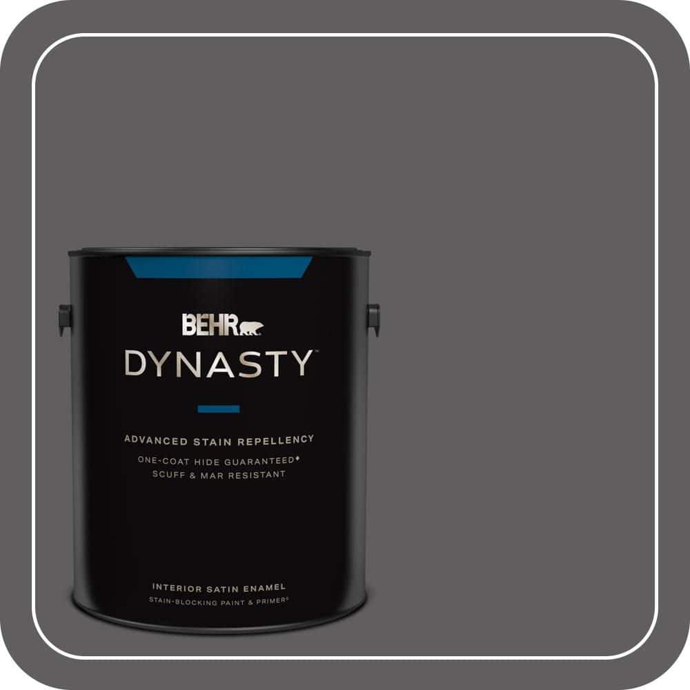 BEHR DYNASTY 1 gal. #T17-10 Shades on Satin Enamel Interior Stain-Blocking Paint and Primer