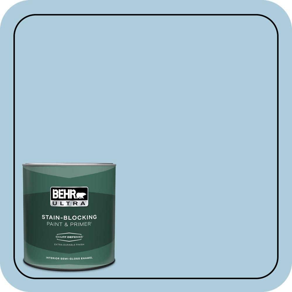 BEHR ULTRA 1 qt. #M500-2 Early September Extra Durable Semi-Gloss Enamel Interior Paint & Primer