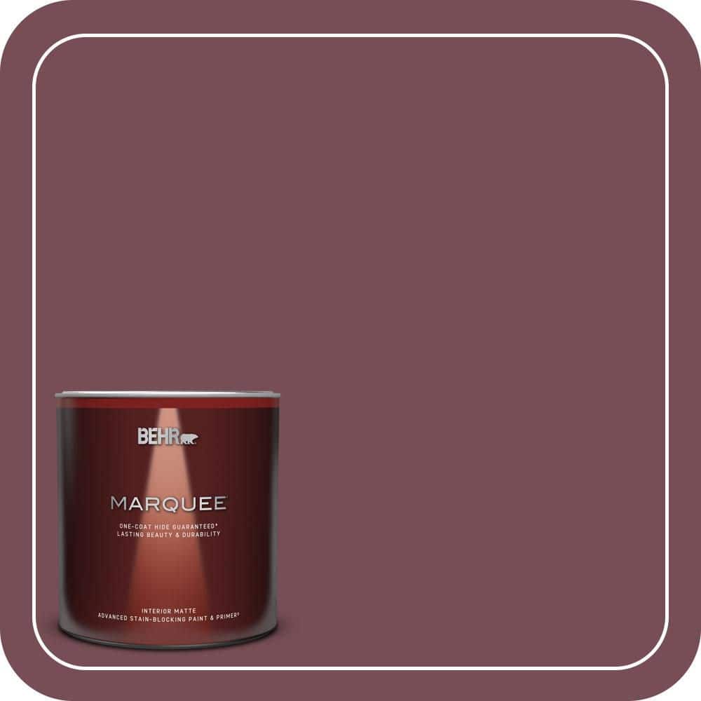 BEHR MARQUEE 1 Qt. #MQ1-01 Rule Breaker One-Coat Hide Matte Interior Paint & Primer