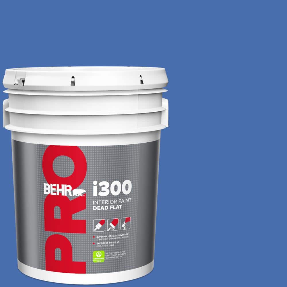 BEHR PRO 5 gal. #PPU15-05 New Age Blue Dead Flat Interior Paint