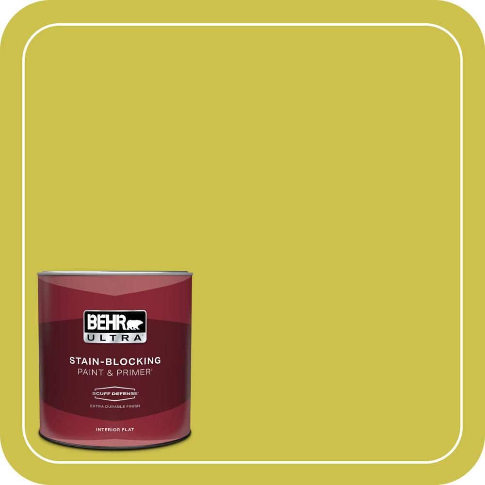 BEHR ULTRA 1 qt. #P340-5A Cilantro Lime Extra Durable Flat Interior Paint and Primer (1)