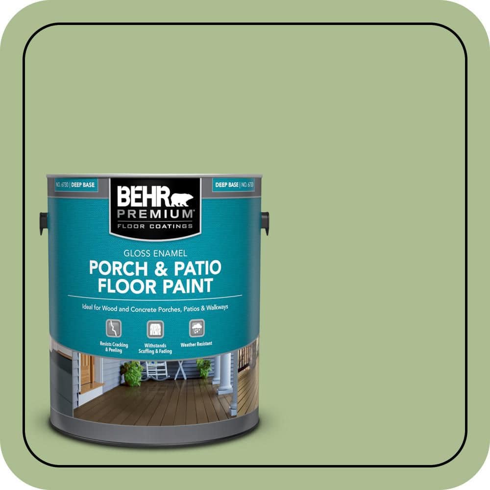 BEHR PREMIUM 1 gal. #M370-4 Chervil Leaves Gloss Enamel Interior/Exterior Porch and Patio Floor Paint