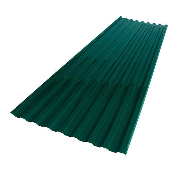 Suntuf 26 in. x 6 ft. Corrugated Polycarbonate Roof Panel in White Opal (3)