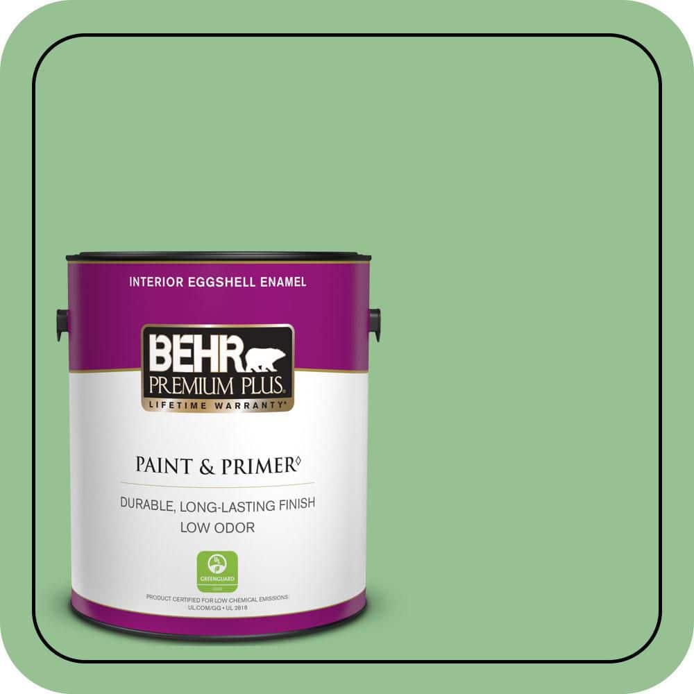 BEHR PREMIUM PLUS 1 gal. #450D-5 Velvet Leaf Eggshell Enamel Low Odor Interior Paint & Primer