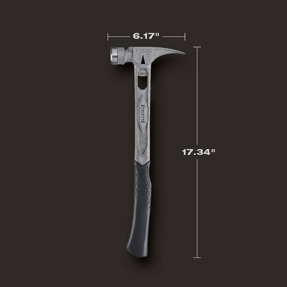 Stiletto 15 oz. TiBone Milled Face with Curved Handle with Blue Replacement Grip (2-Piece) (3)