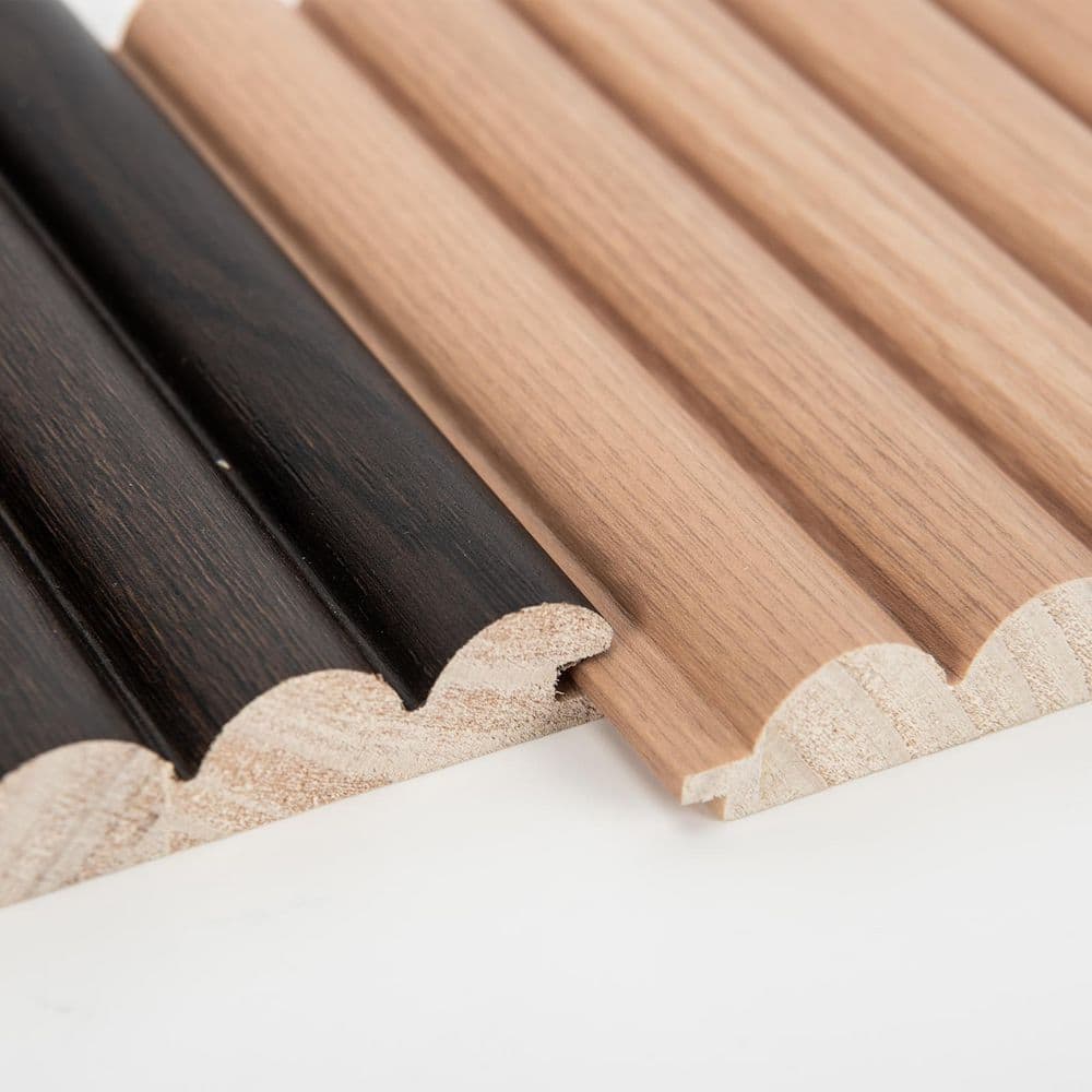 Art3dwallpanels 0.67 in. x 5.7 in. x 6 in. 5-Color Samples Rounded Fluted Wood Decorative Wall Paneling (5-Pack) (3)