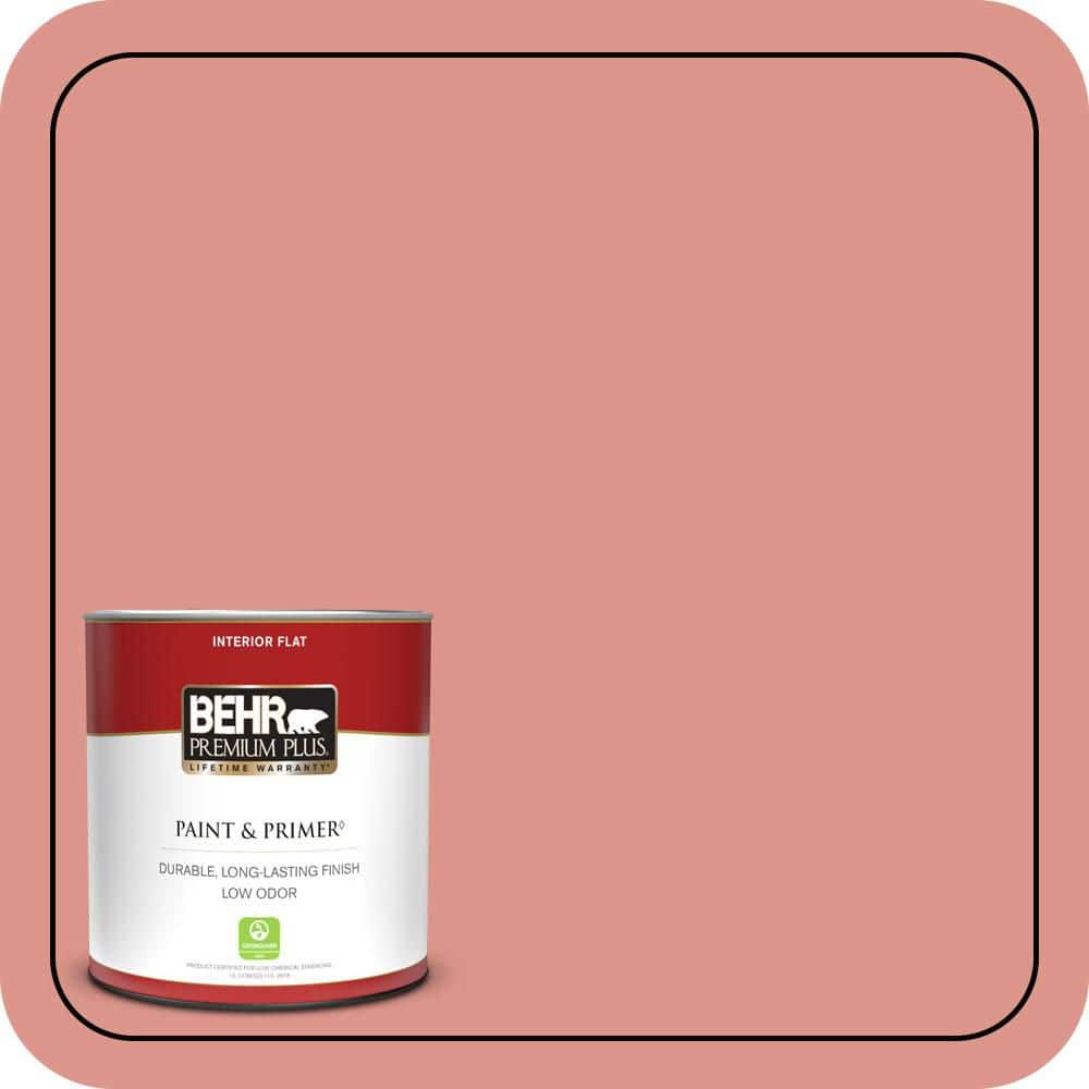 BEHR PREMIUM PLUS #180D-4 Coral Serenade Enamel Low Odor & Primer (1)