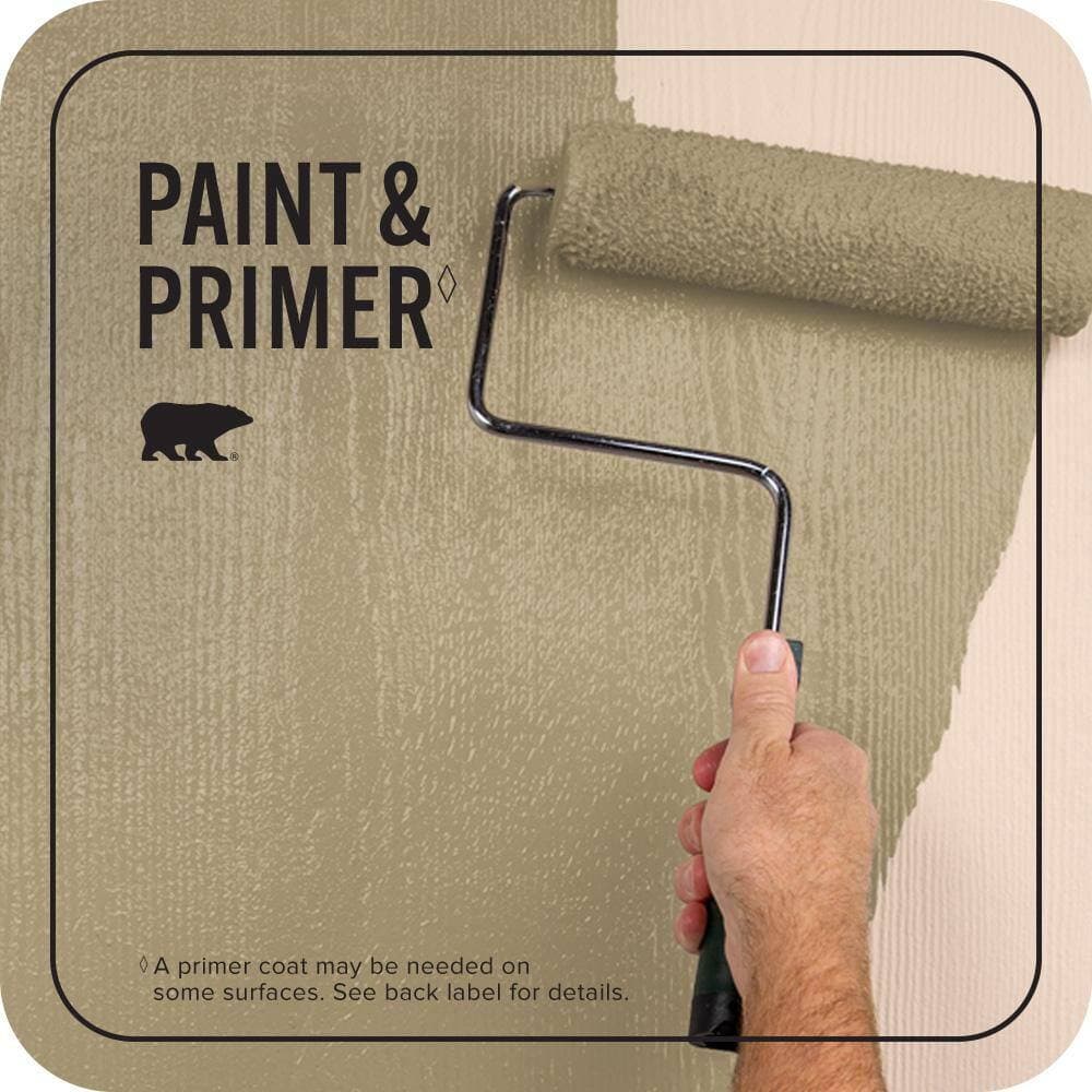 BEHR PREMIUM PLUS 5 gal. #S320-5 Ginger Tea Semi-Gloss Enamel Exterior Paint & Primer (3)