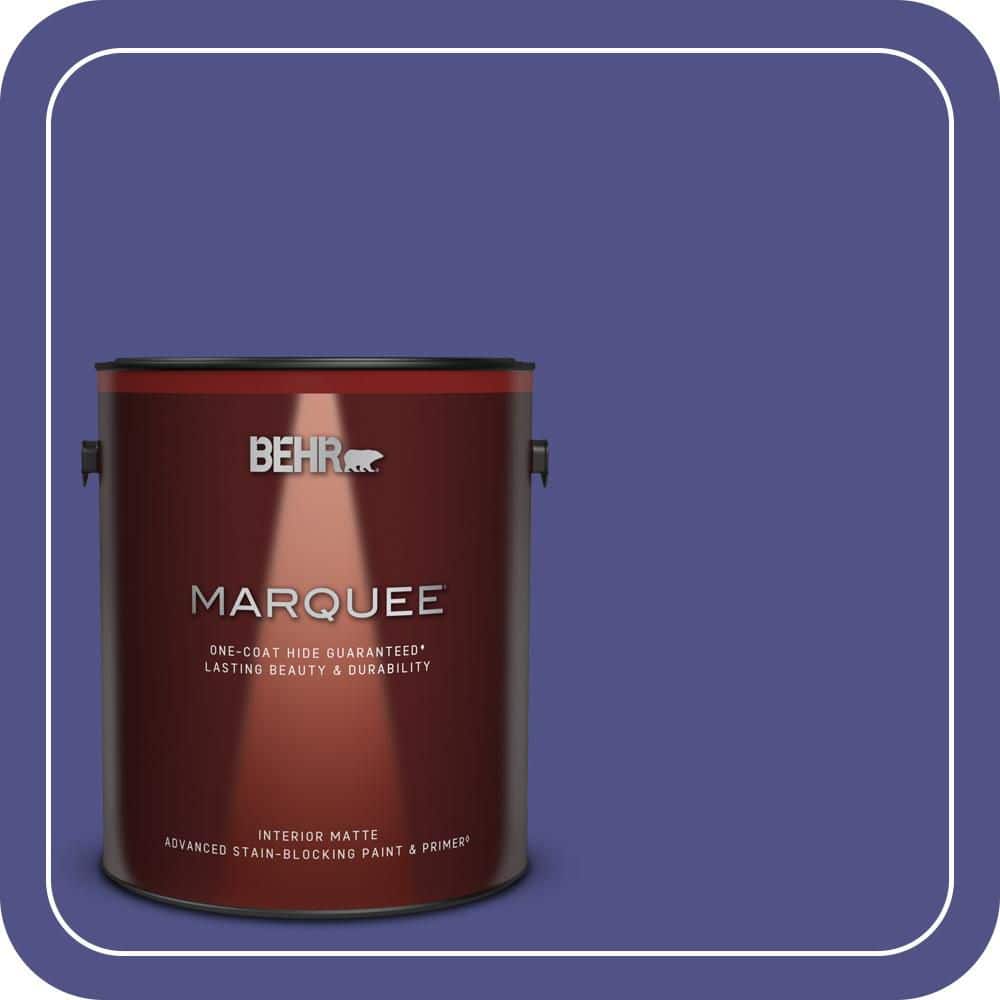 BEHR MARQUEE 1 gal. #P550-7 Purple Prince One-Coat Hide Matte Interior Paint & Primer