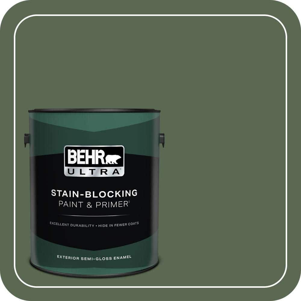 BEHR ULTRA 1 gal. #S390-7 Trailing Vine Semi-Gloss Enamel Exterior Paint & Primer