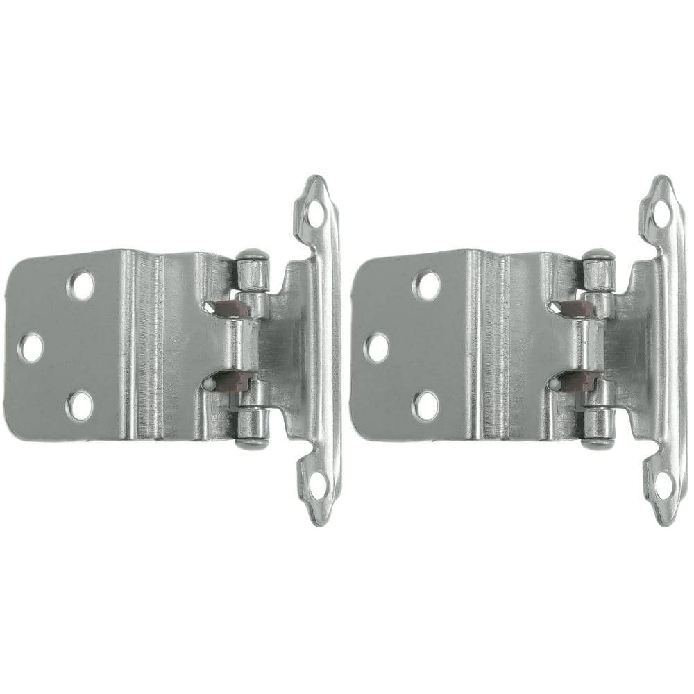 Laurey Face Frame Inset Polished Chrome 3/8 inch Inset Self-Closing Hinge (25 -Pack) (3)